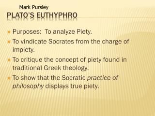 Plato’s Euthyphro
