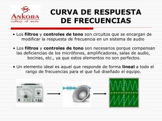 CURVA DE RESPUESTA DE FRECUENCIAS