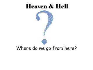 Where do we go from here?
