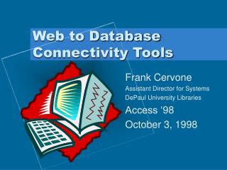 Web to Database Connectivity Tools