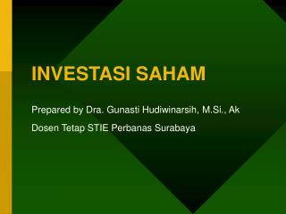 INVESTASI SAHAM