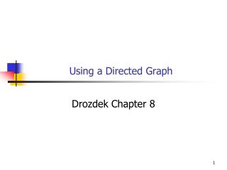 Using a Directed Graph