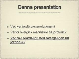 Denna presentation