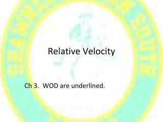 Relative Velocity