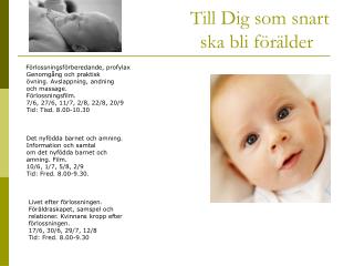Till Dig som snart ska bli förälder