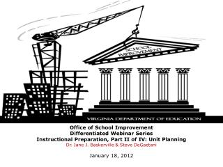 Office of School Improvement Differentiated Webinar Series