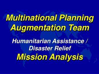 Multinational Planning Augmentation Team