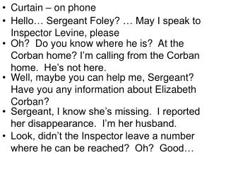 Curtain – on phone