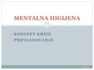 MENTALNA HIGIJENA