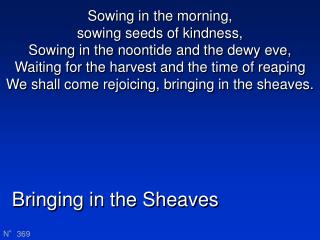 Bringing in the Sheaves