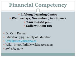 Financial Competency