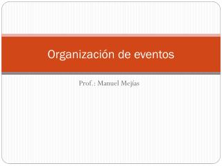 Organización de eventos