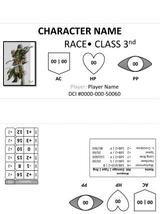 CHARACTER NAME