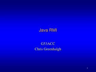 Java RMI