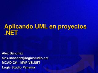 Aplicando UML en proyectos .NET