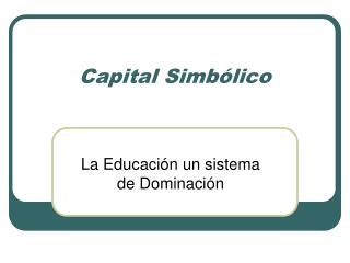 Capital Simbólico