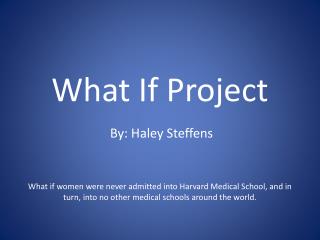 What If Project