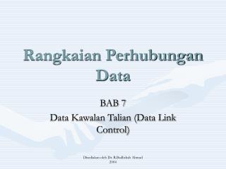 Rangkaian Perhubungan Data