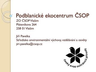 Podblanické ekocentrum ČSOP