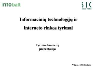 Informacinių technologijų ir interneto rinkos tyrimai