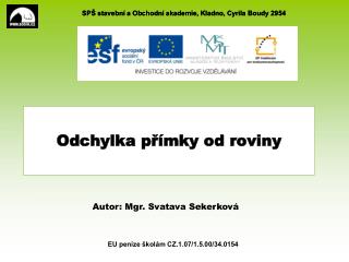 Odchylka přímky od roviny