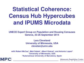 Statistical Coherence: Census Hub Hypercubes and IPUMS Microdata