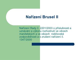 Nařízení Brusel II