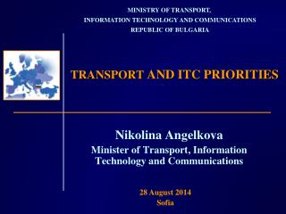 TRANSPORT AND ITC PRIORITIES