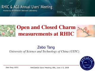 Zebo Tang University of Science and Technology of China (USTC)