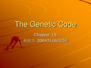 The Genetic Code