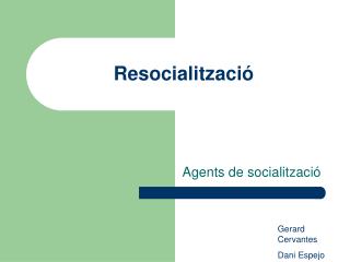 Resocialització