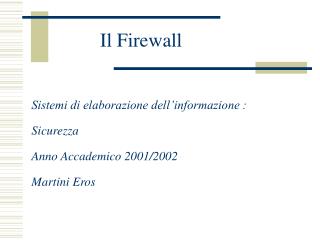 Il Firewall