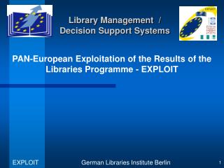 Library Management / Decision Support Systems