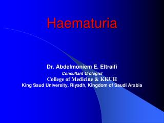 Haematuria