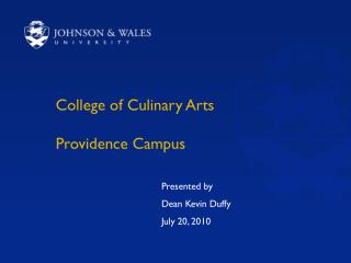 College of Culinary Arts Providence Campus