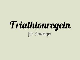 Triathlonregeln