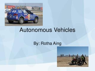 Autonomous Vehicles