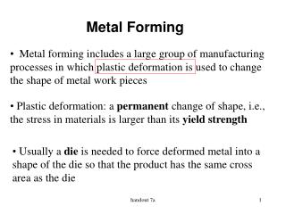 Metal Forming