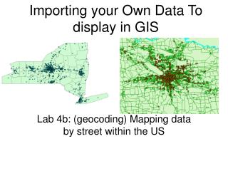 Importing your Own Data To display in GIS