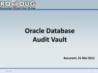 Oracle Database Audit Vault