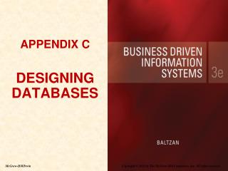 APPENDIX C DESIGNING DATABASES