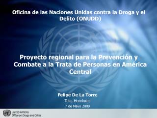 Oficina de las Naciones Unidas contra la Droga y el Delito (ONUDD)