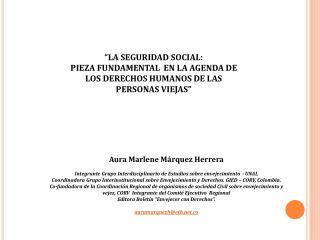 “LA SEGURIDAD SOCIAL: