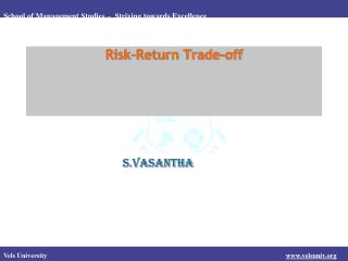 Risk-Return Trade-off