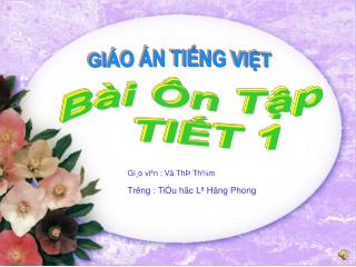 GIÁO ÁN TIẾNG VIỆT