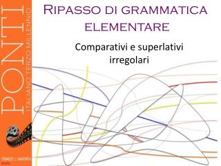 Ripasso di grammatica elementare