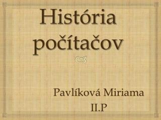 História počítačov