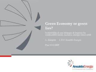 Green Economy or green lies?