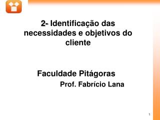 Faculdade Pitágoras 		Prof. Fabrício Lana