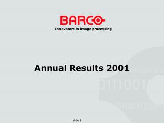 Annual Results 2001